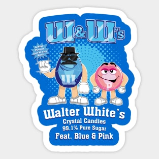 W&W's Crystal Candy Fet. Blue and Pink Sticker